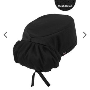 New in package skull cap with ponytail holder